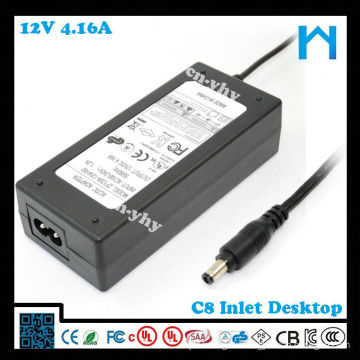 Elektronischer Transformator 12v 50w für pos systerm ul AC / DC Adapter 50w 12v 4.16a